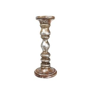 Willow Candleholder Medium in Distressed Silver