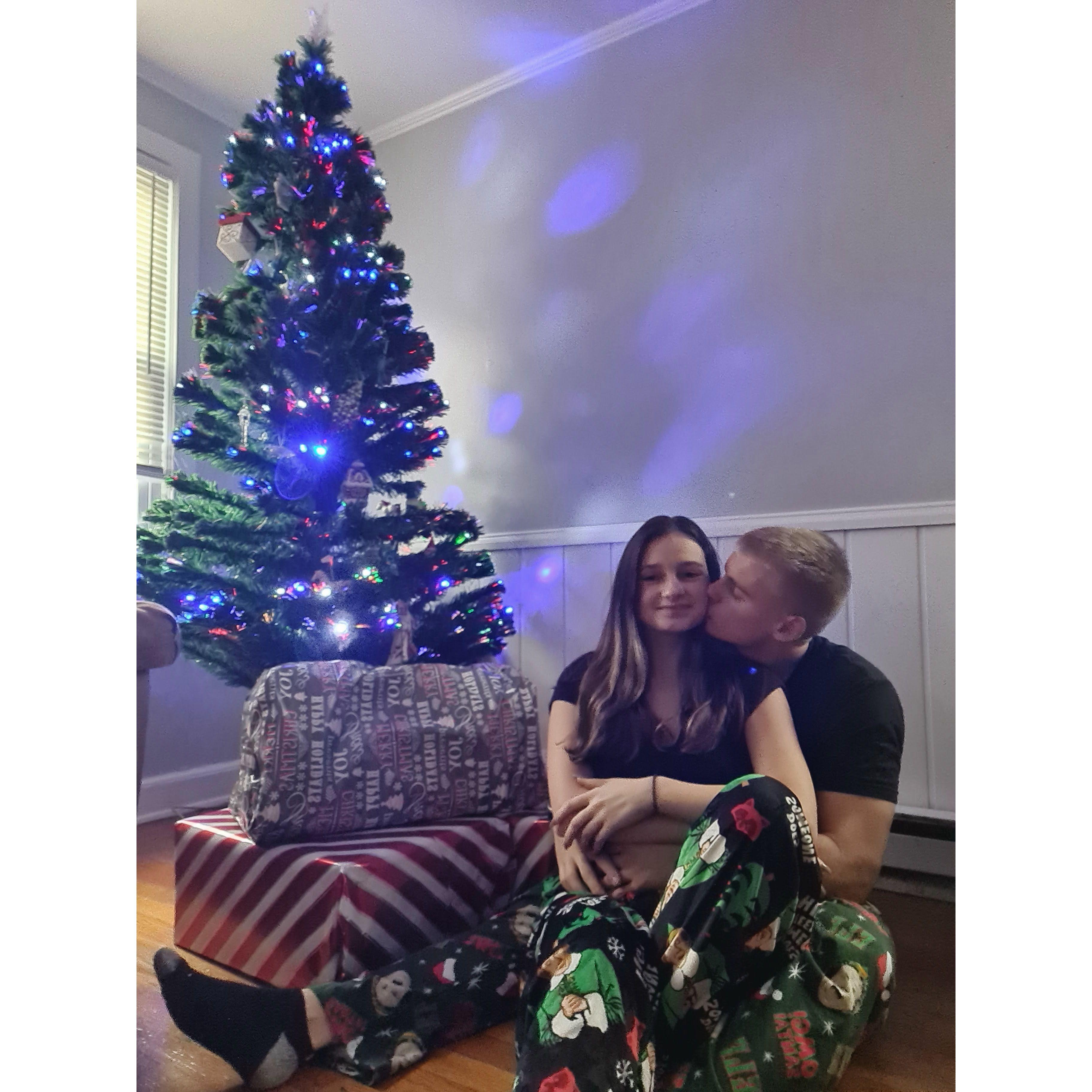 Our first Christmas celebration in our apartment