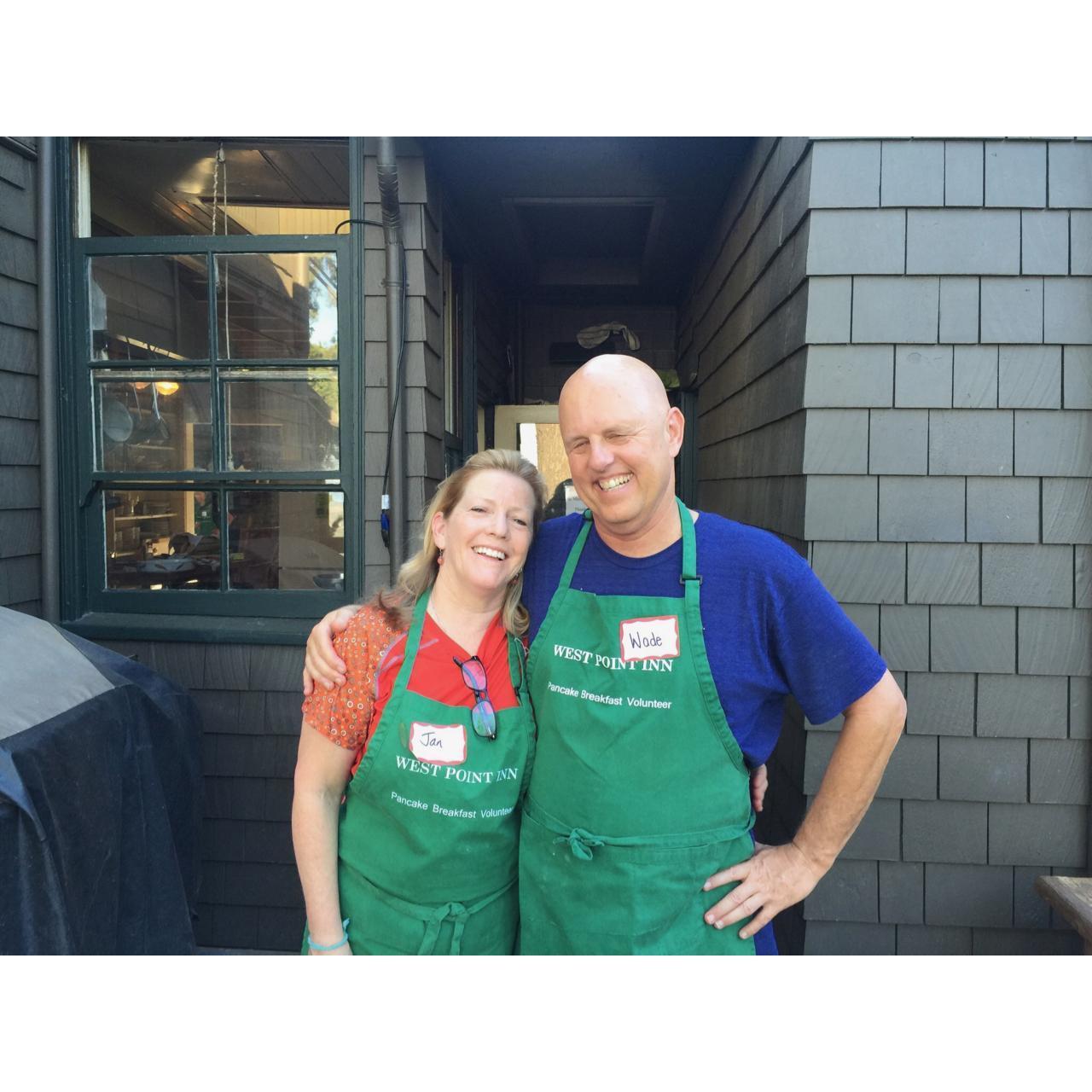 Pancake Breakfast Hosts at the West Point Inn on Mt Tam