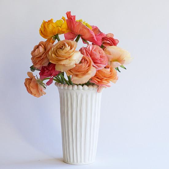 Frances Palmer - Phoebe Narrow Beaded Vase