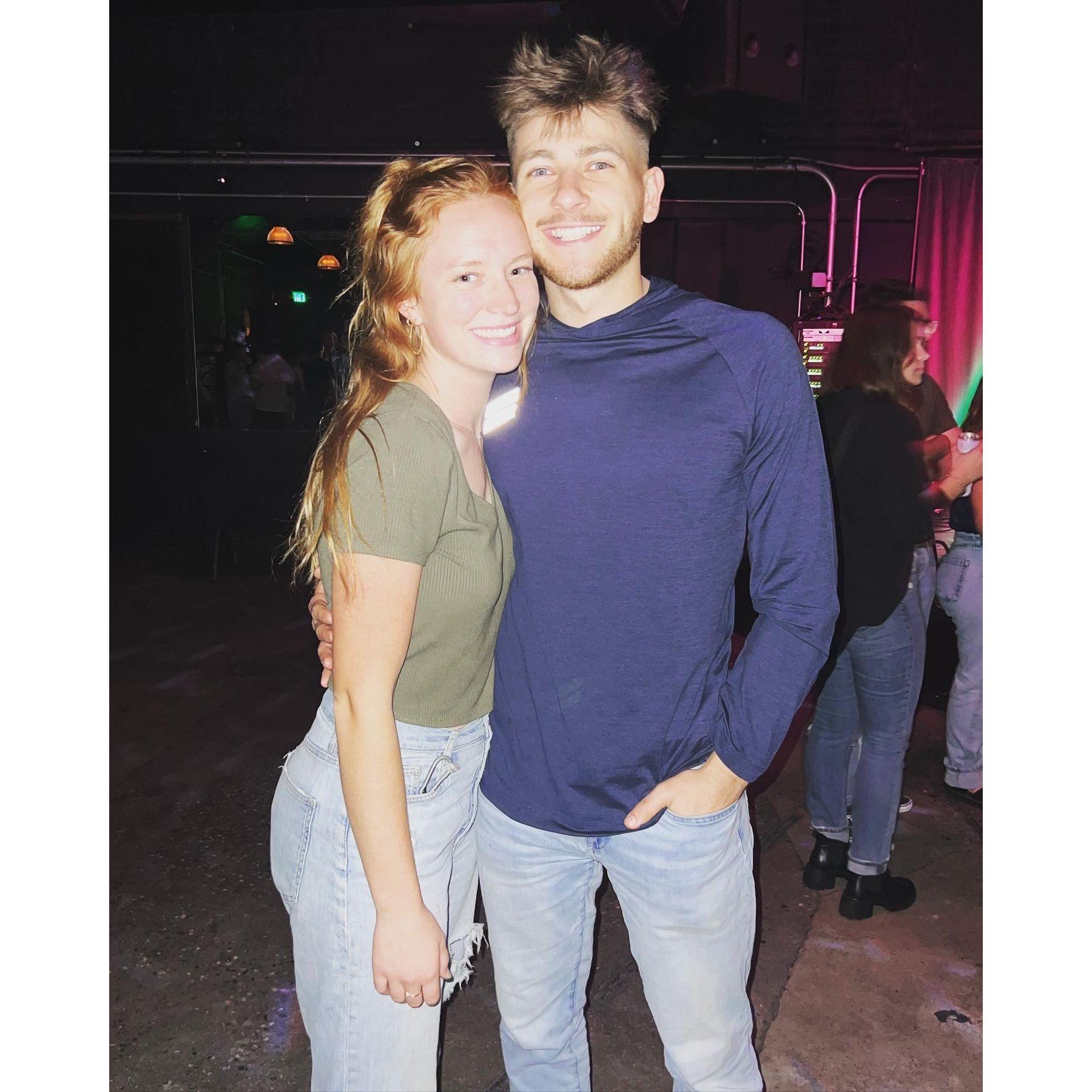 After I (Abryanna) picked Brady up from the airpot in LA, we spent the day in LA and went to a Jordy Searcy concert that evening.