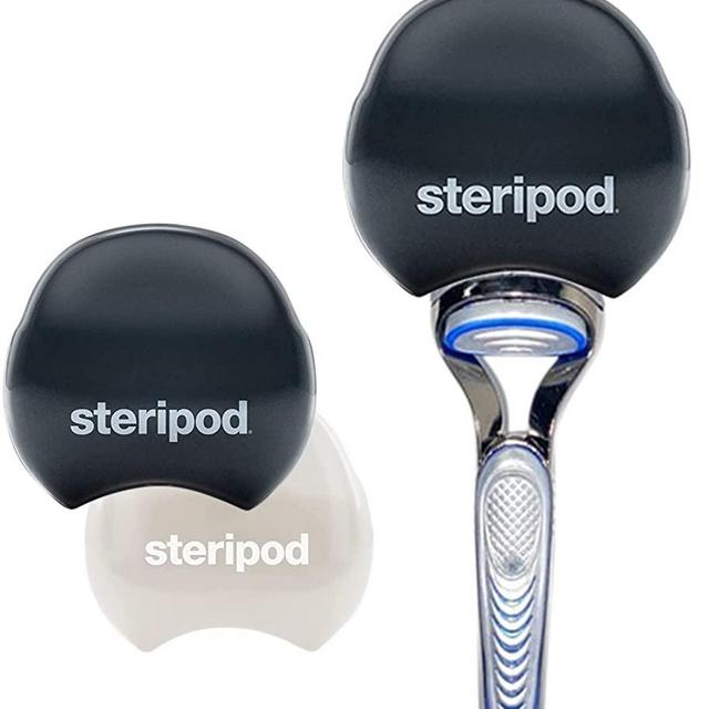 Men and Women Safety Razor Holder - Clip-On Cover Anti-Rust Blade Razor Protector Travel Size (2 Pk white, black)