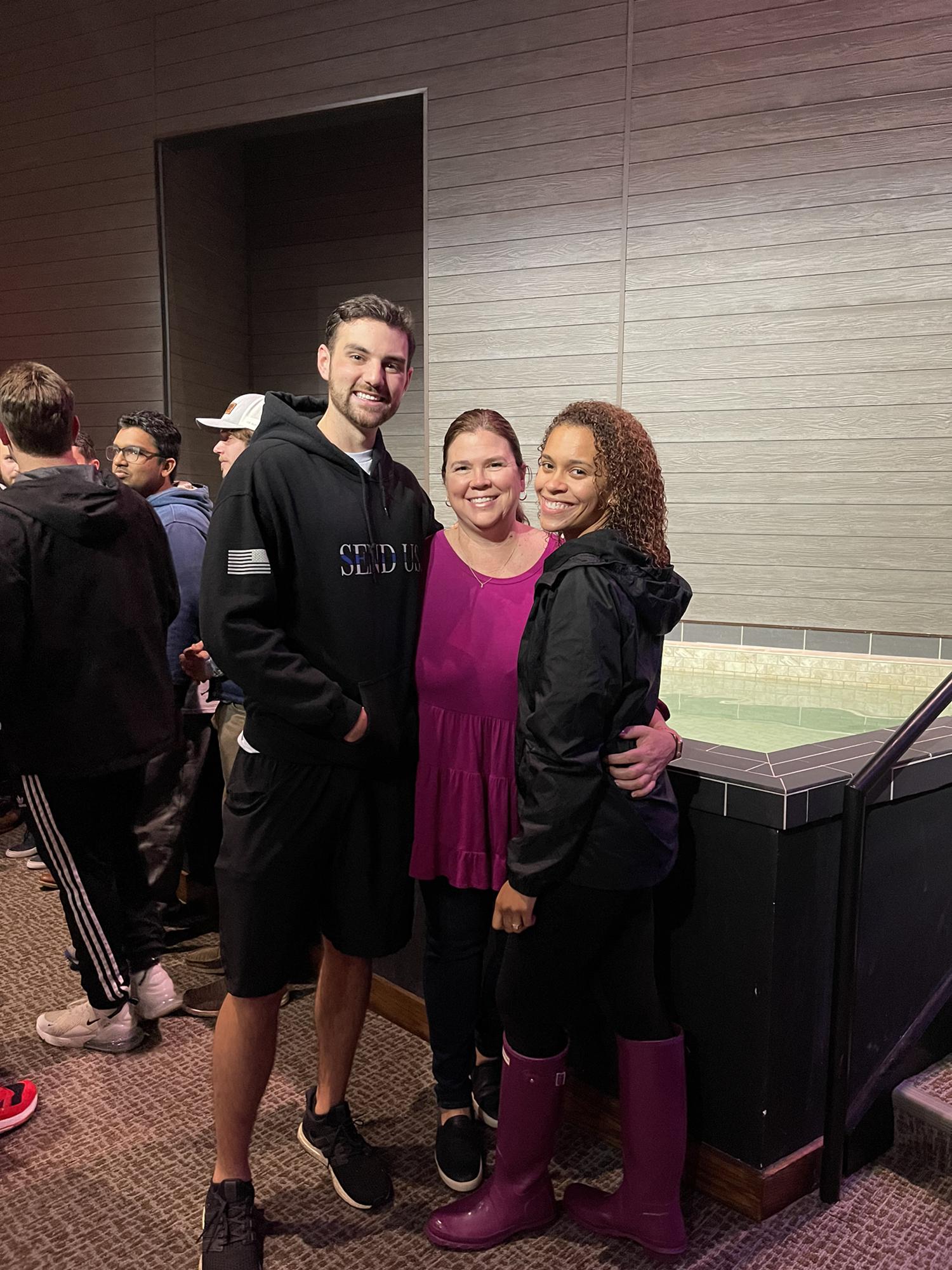 We got baptized together at our church