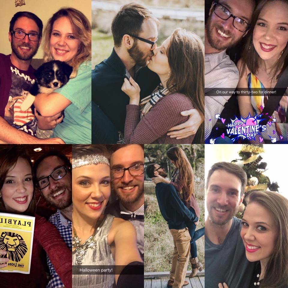 A birthday Collage I made for Jeromy one year. Our new furbaby Cooper had just entered our lives!