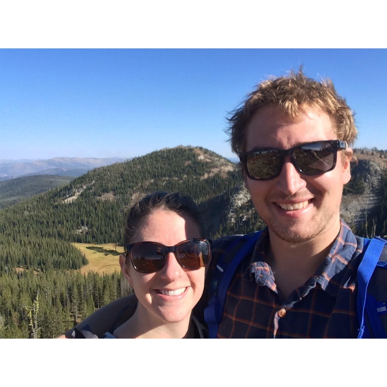 From the top of the ridge on Nethker Creek Trail...5 minutes post proposal.