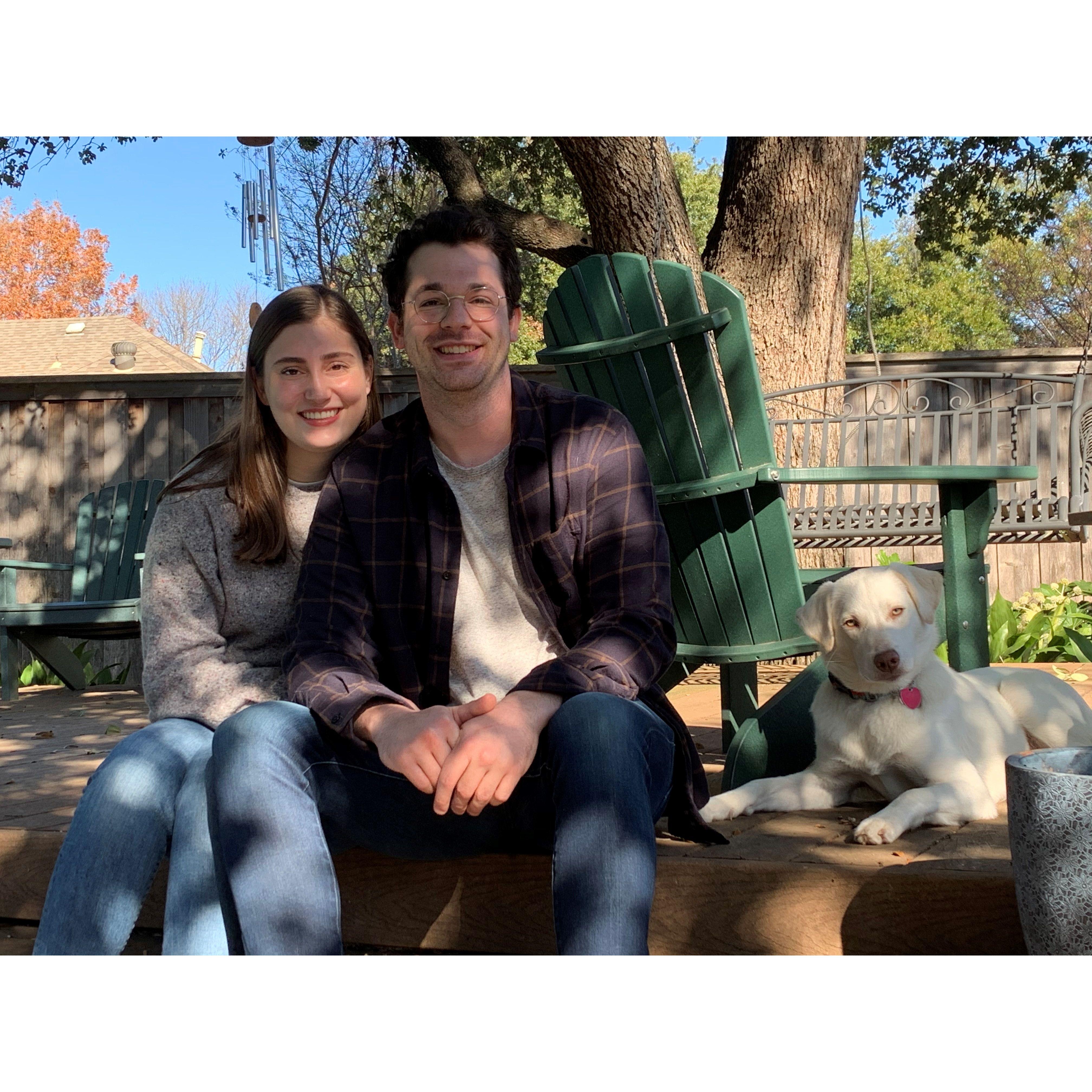 Amelia's childhood home in Dallas, December 2020.