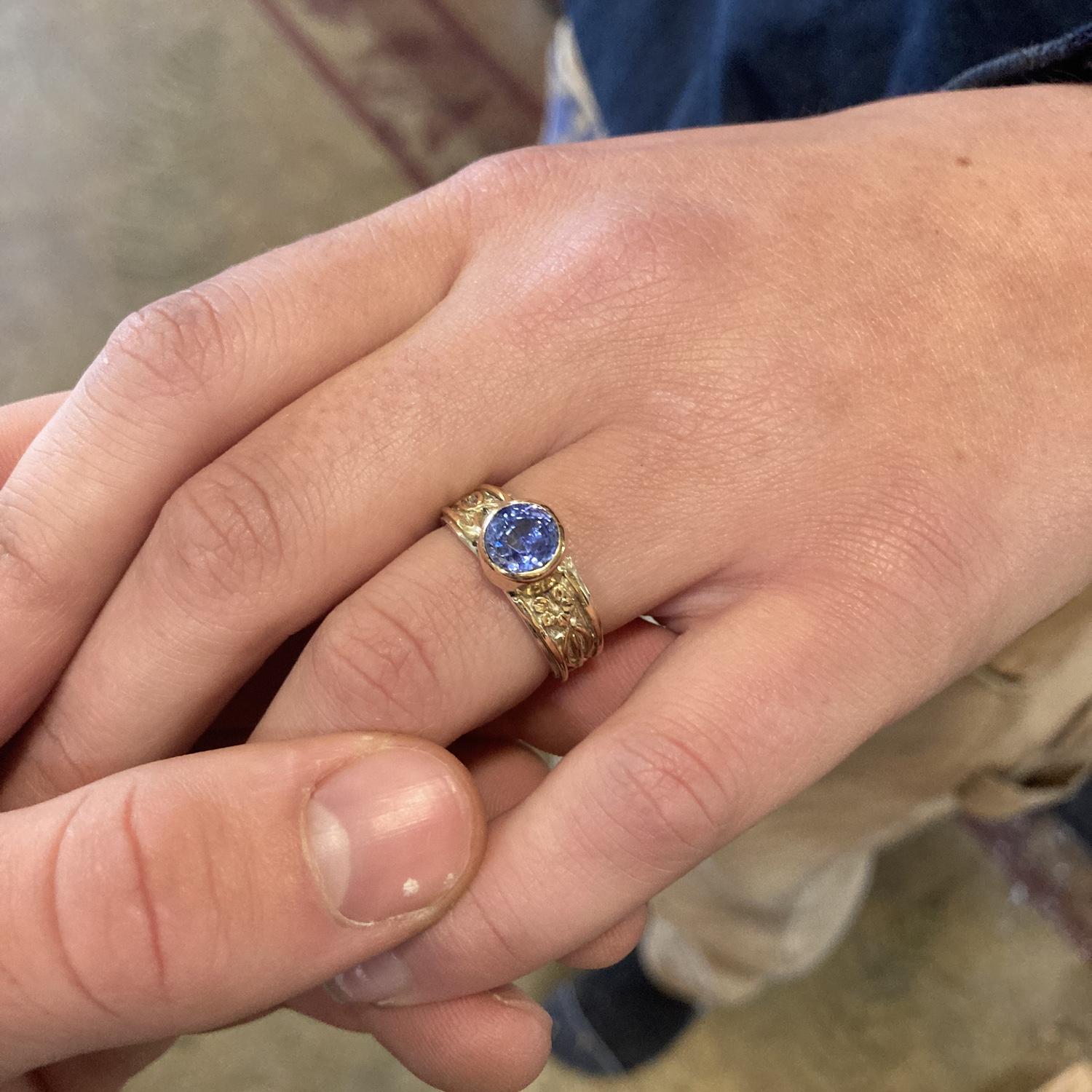 Ring made by Ursa's stone buddy "Minnesota Dan"