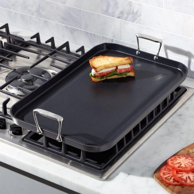 All-Clad ® HA1 Hard-Anodized Nonstick Double-Burner Griddle