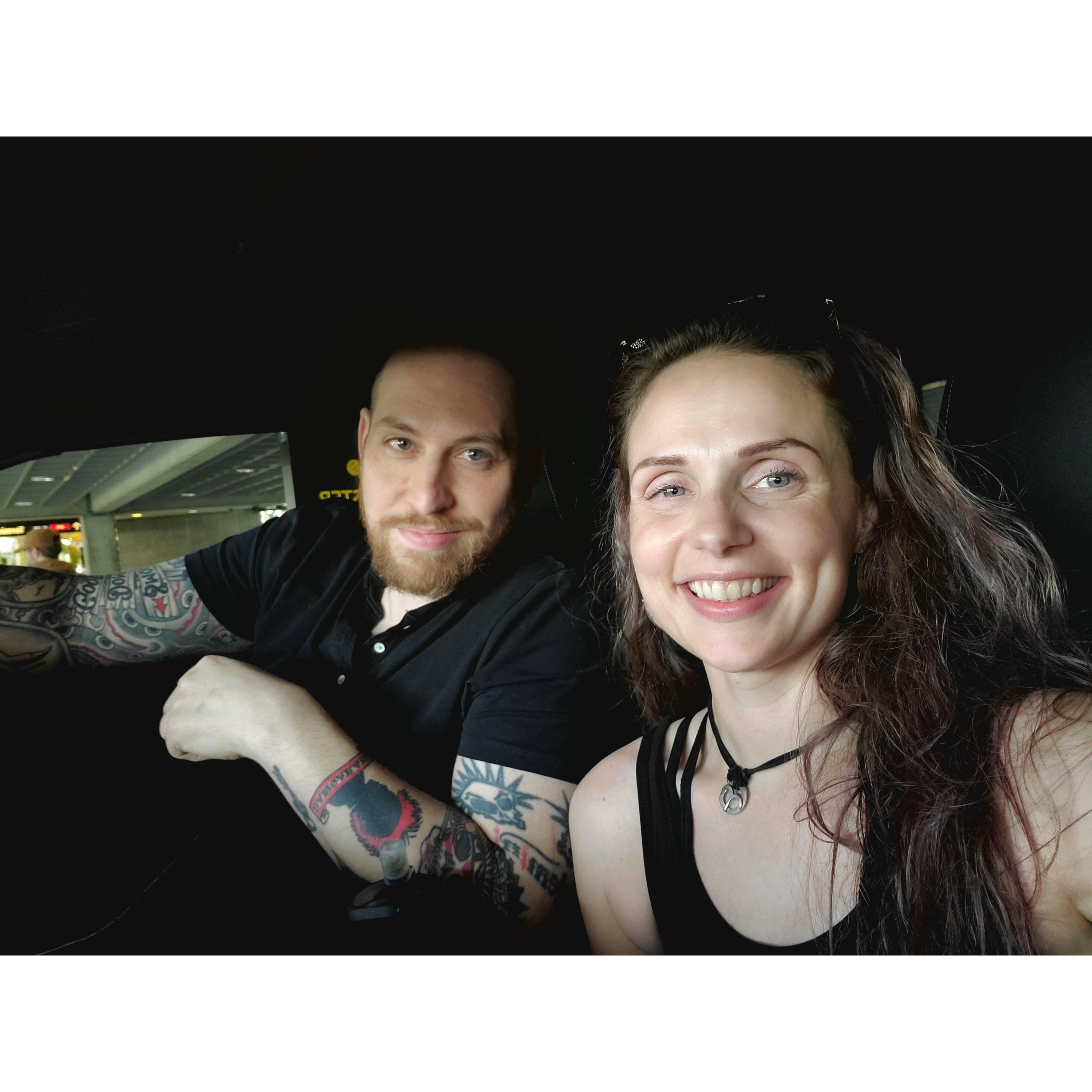 Starting out our Florida vacation with the Howland family