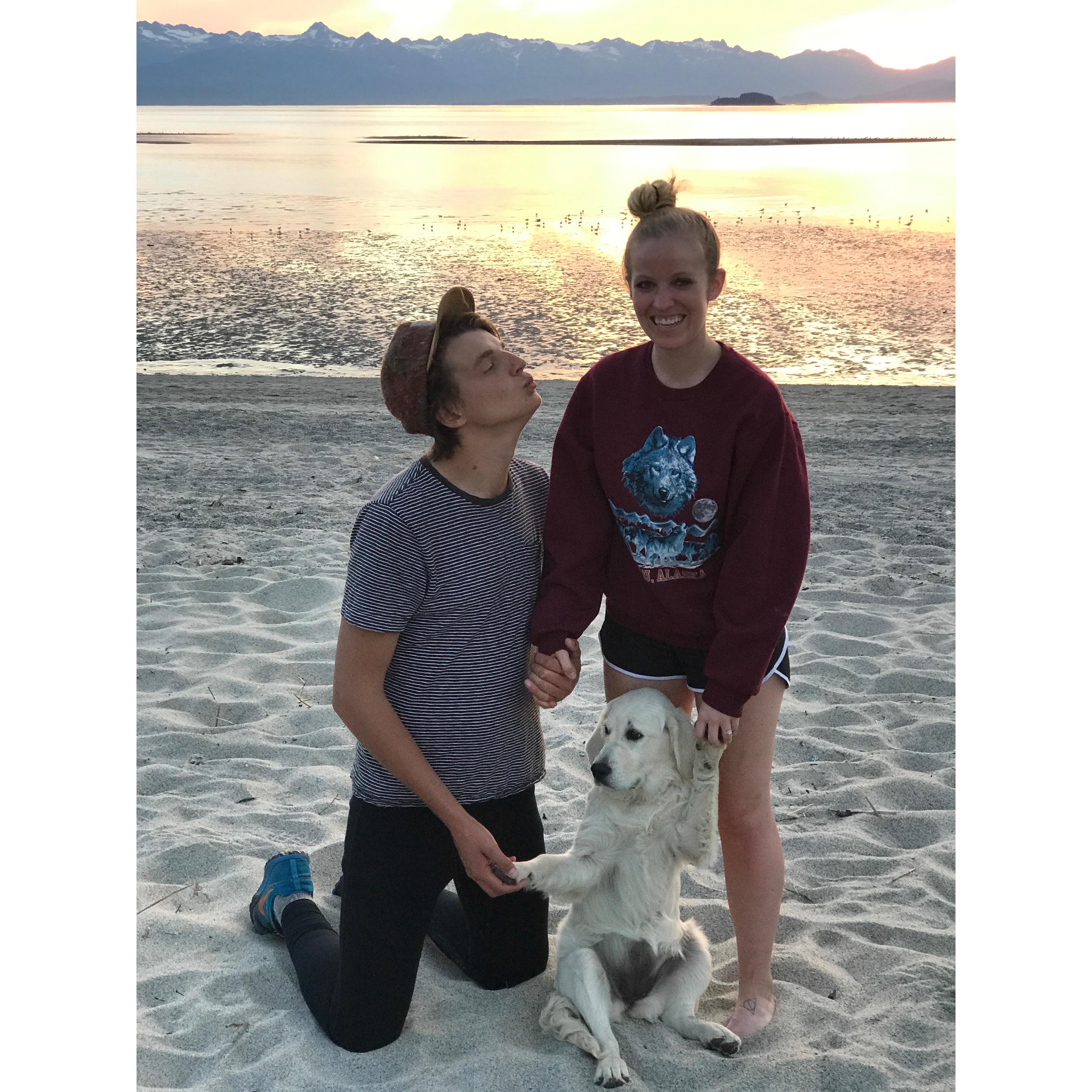 Summer camping trip at our favorite beach