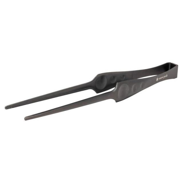 Snow Peak Pitts CS-370 Stainless Steel Tongs, For BBQs, Tapered Design, Corrosion Resistant, Outdoor Camping