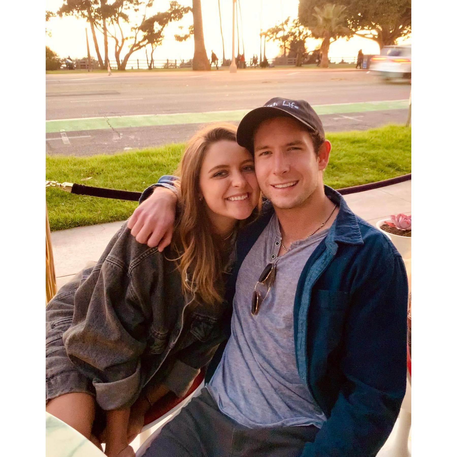 Sam's first trip out to LA to visit me 2020