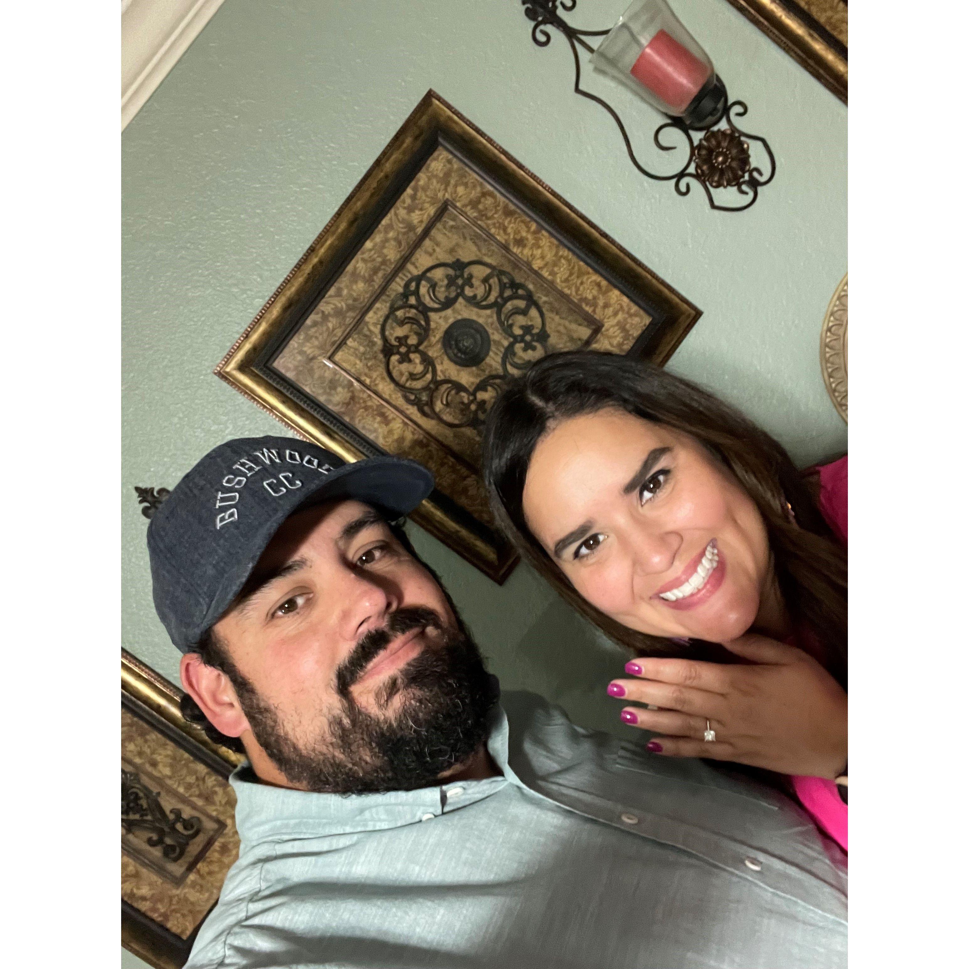 The night we got engaged