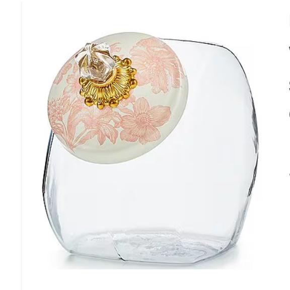 MacKenzie-Childs Cookie Jar with English Garden Lid