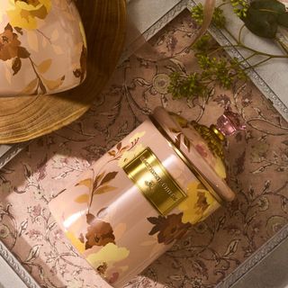 Wild Rose Mauve Stainless Steel Canister