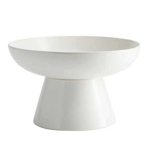Mason Stoneware Tall Footed Serving Bowl - Ivory