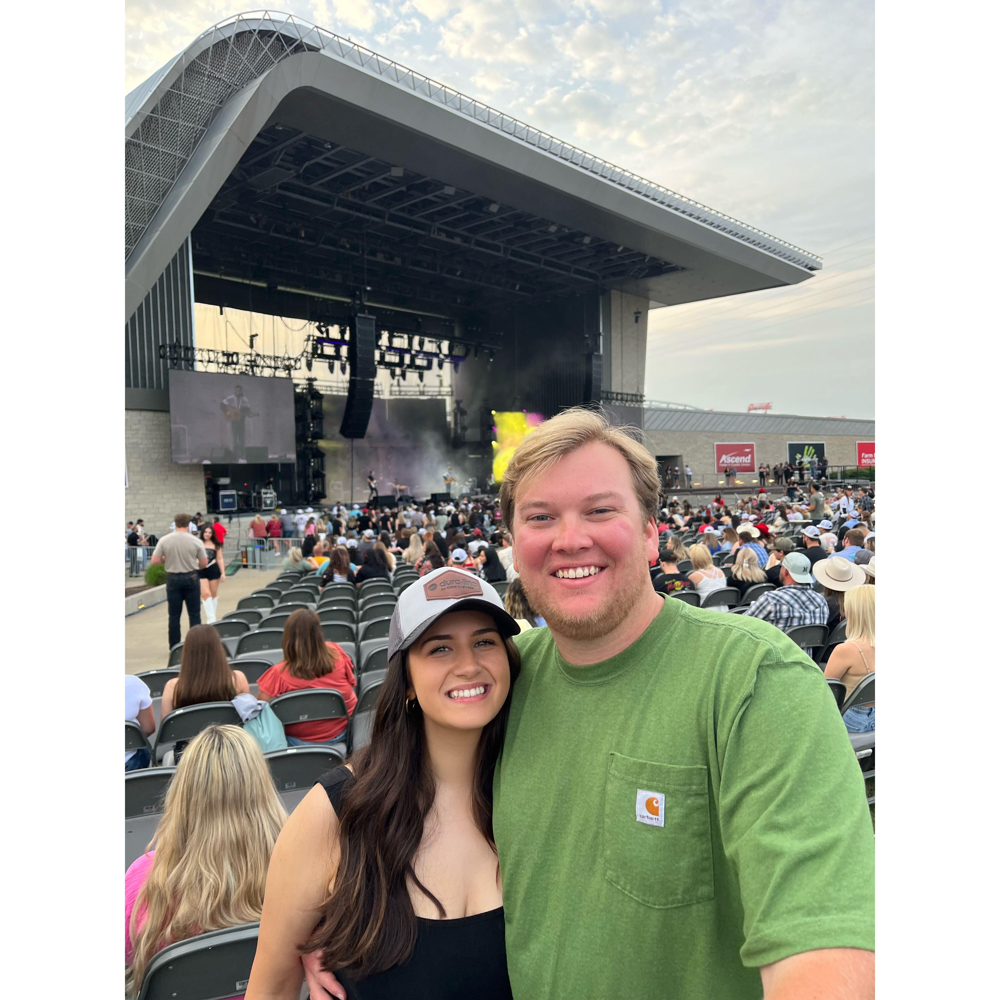 A concert with Easton's parents