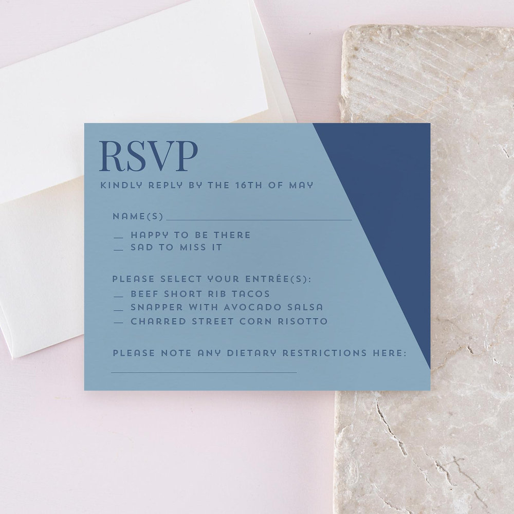 Incanta Photo | Dusty Blue | Zola Wedding Invitations