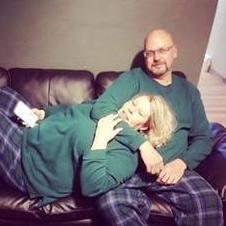 The night Brad proposed "for real this time" in Leadville with Krista and Gary's help. Matching PJ's and a head lock!