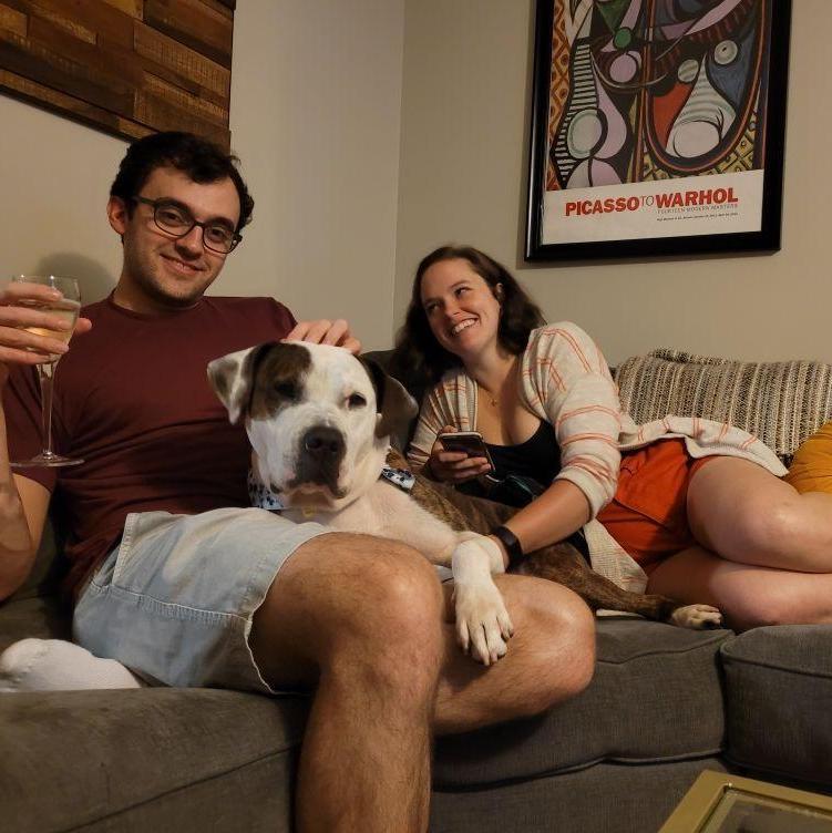 Paul and me with our dog Dan!