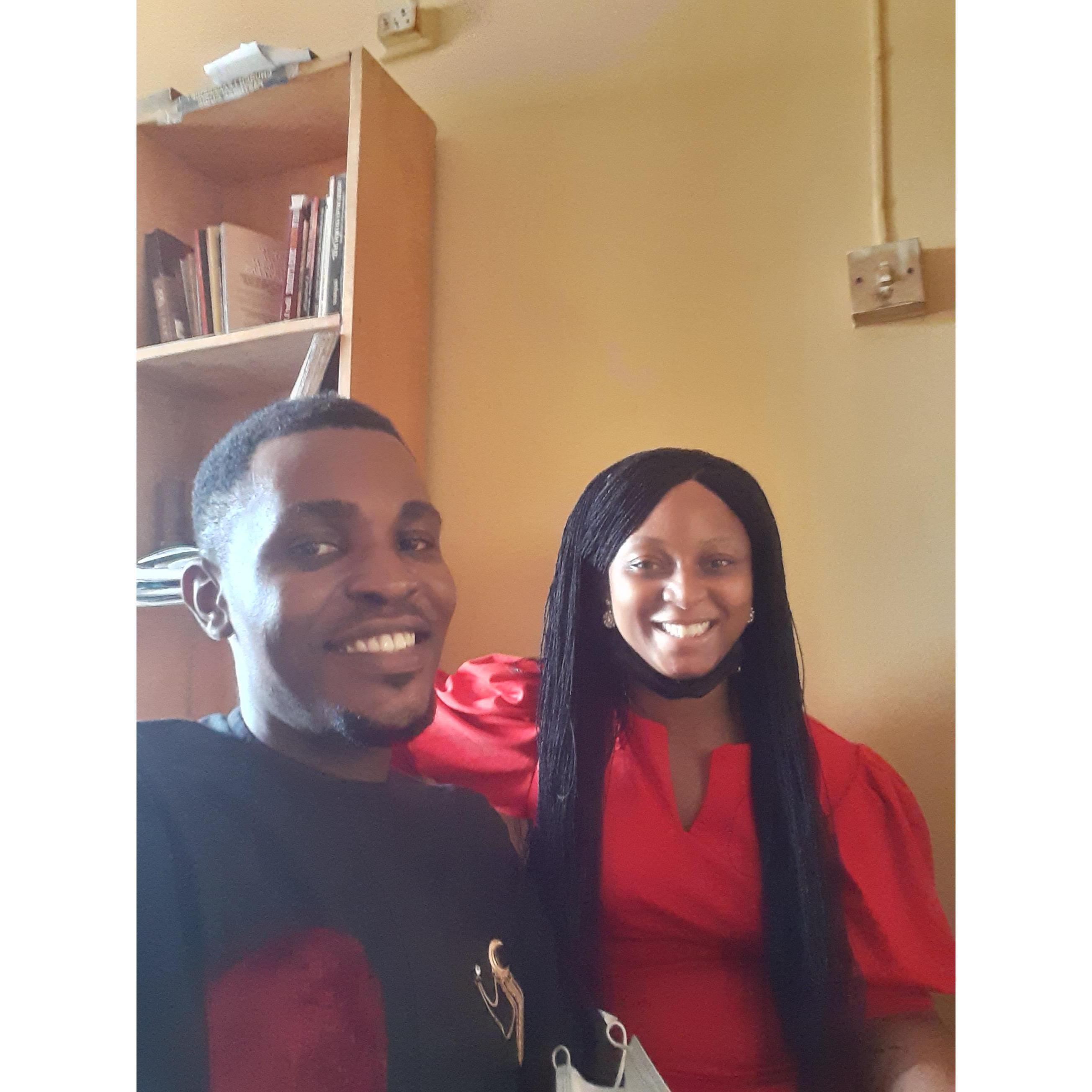 Premarital sessions with The Ogianyos, it was a 10-month long program. On this particular day, we were waiting for our one-on-one with Uncle Moses. Y'all should attend these classes really.