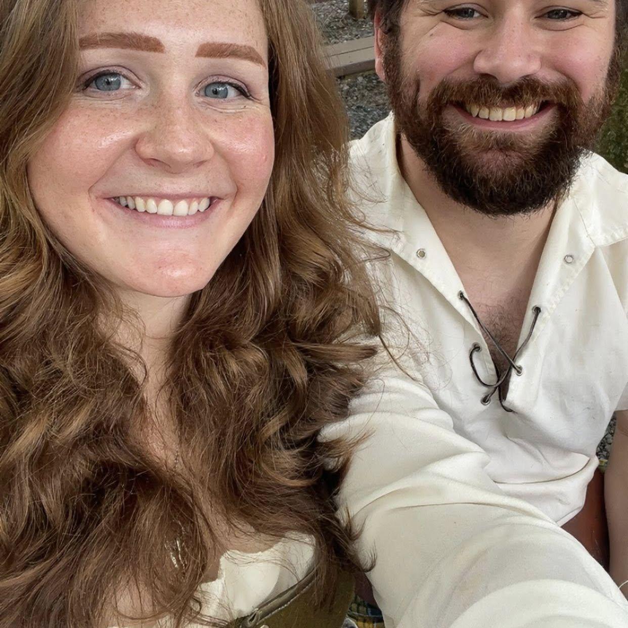 the two of us love to attend the Pennsylvania renaissance fair