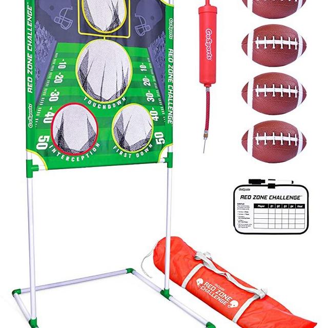 GoSports Football & Baseball Toss Games Available in Football Red Zone Challenge or Baseball Pro Pitch Challenge Choose Between Backyard Toss or Door Hang Targets