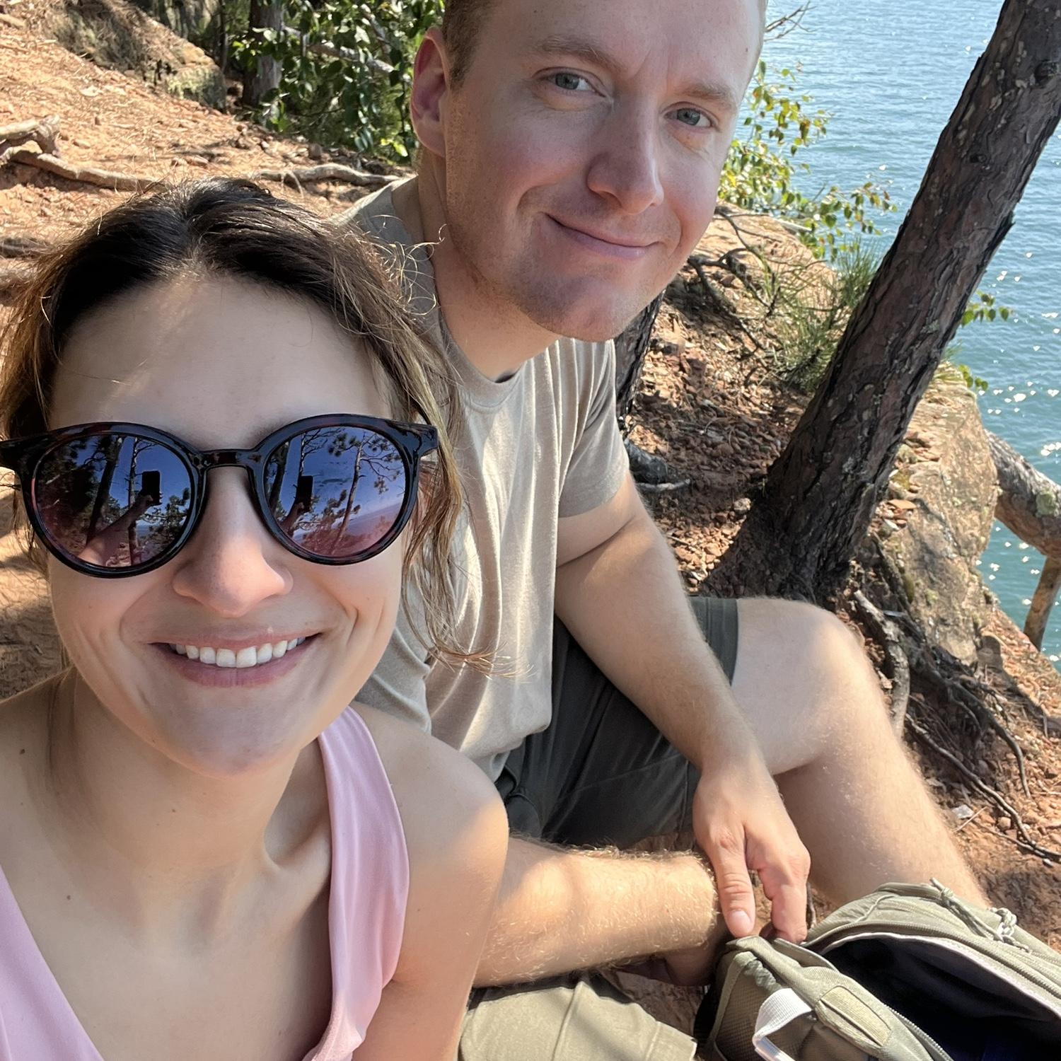 Scouting out ceremony spots in Madeline Island