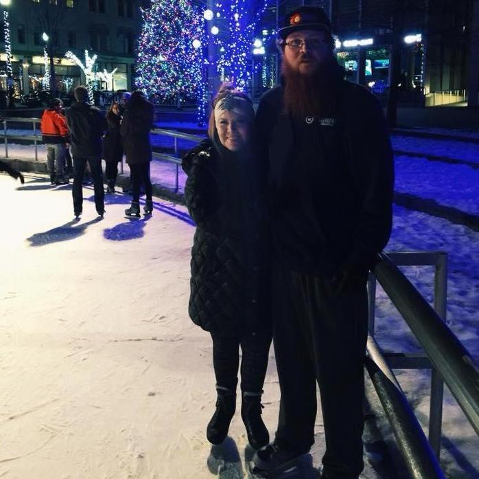 Boyd's first and last time ice skating. 2017