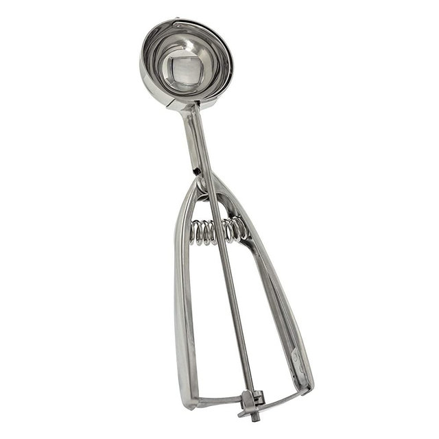 Solula-Stainless-Large-Cookie-Scoop, Cupcake Muffin Batter Dispenser, Ice Cream Cupcake Muffin Scoop, Food-grade 18/8 Stainless Steel, Size 24