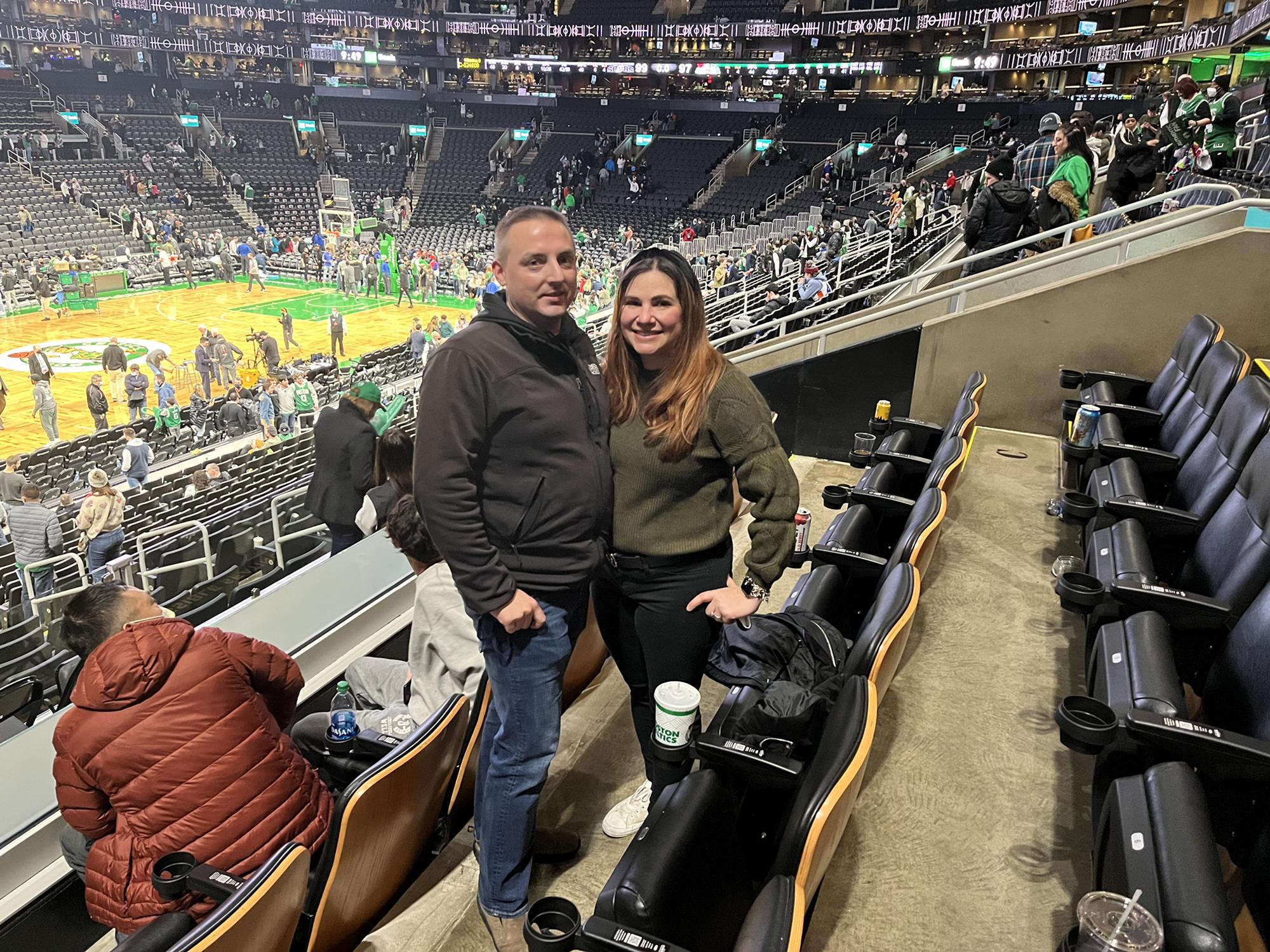 Our 1st Professional Basketball game together!