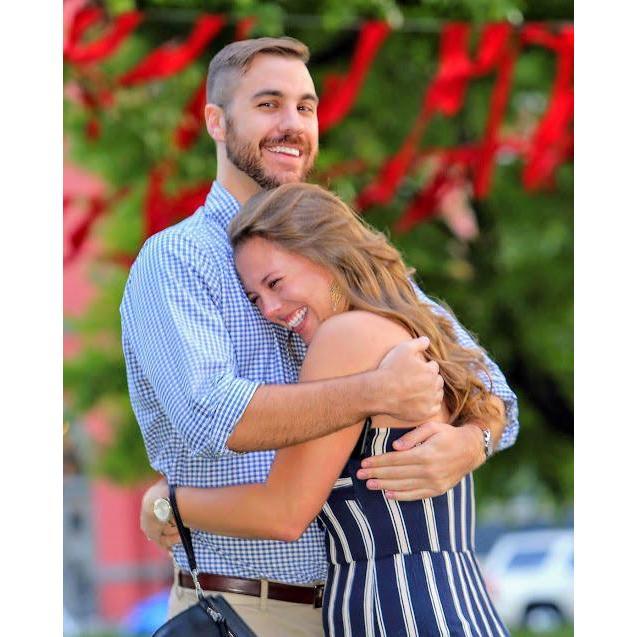 After Alex said "yes" when Will popped the question! She was a bit happy :D