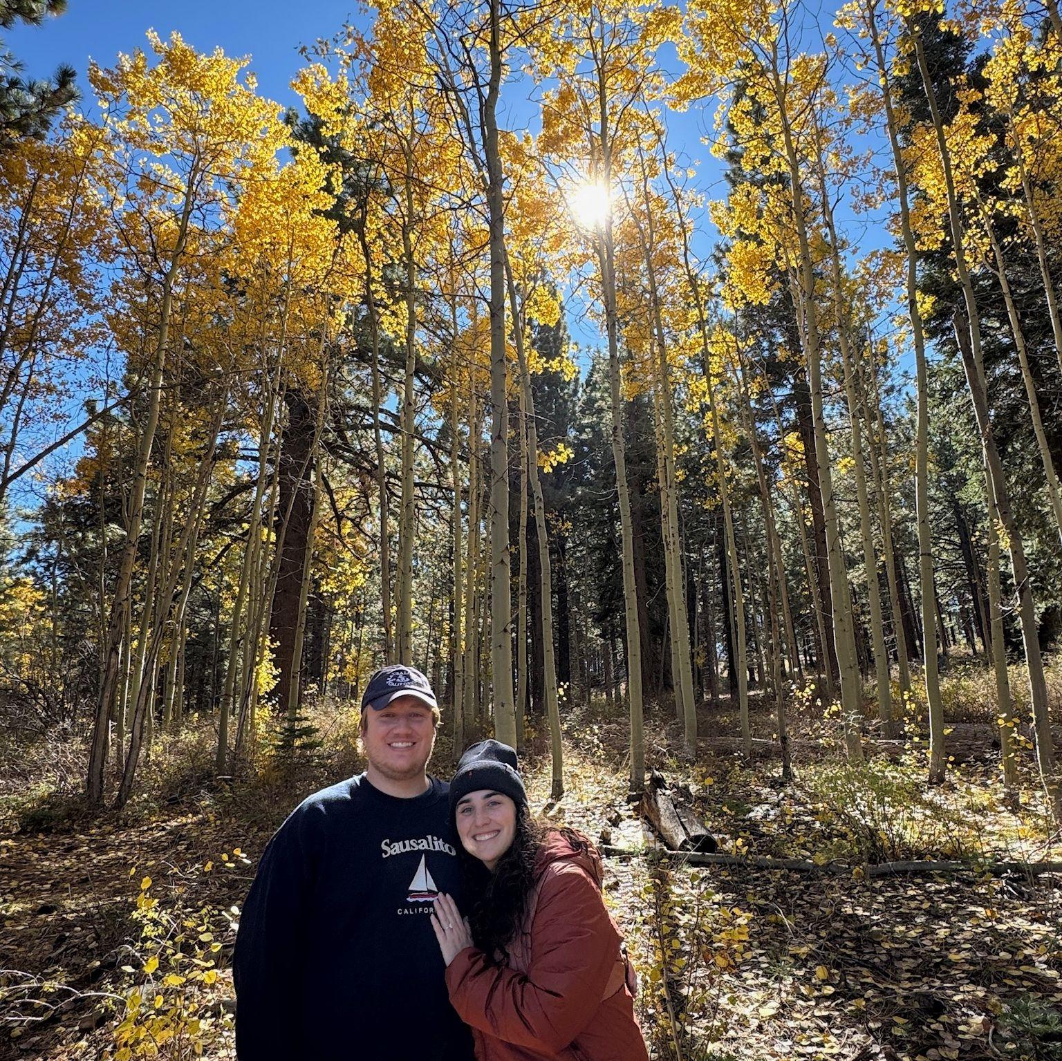 Strolling through the forest and leaf peeping in Reno.
