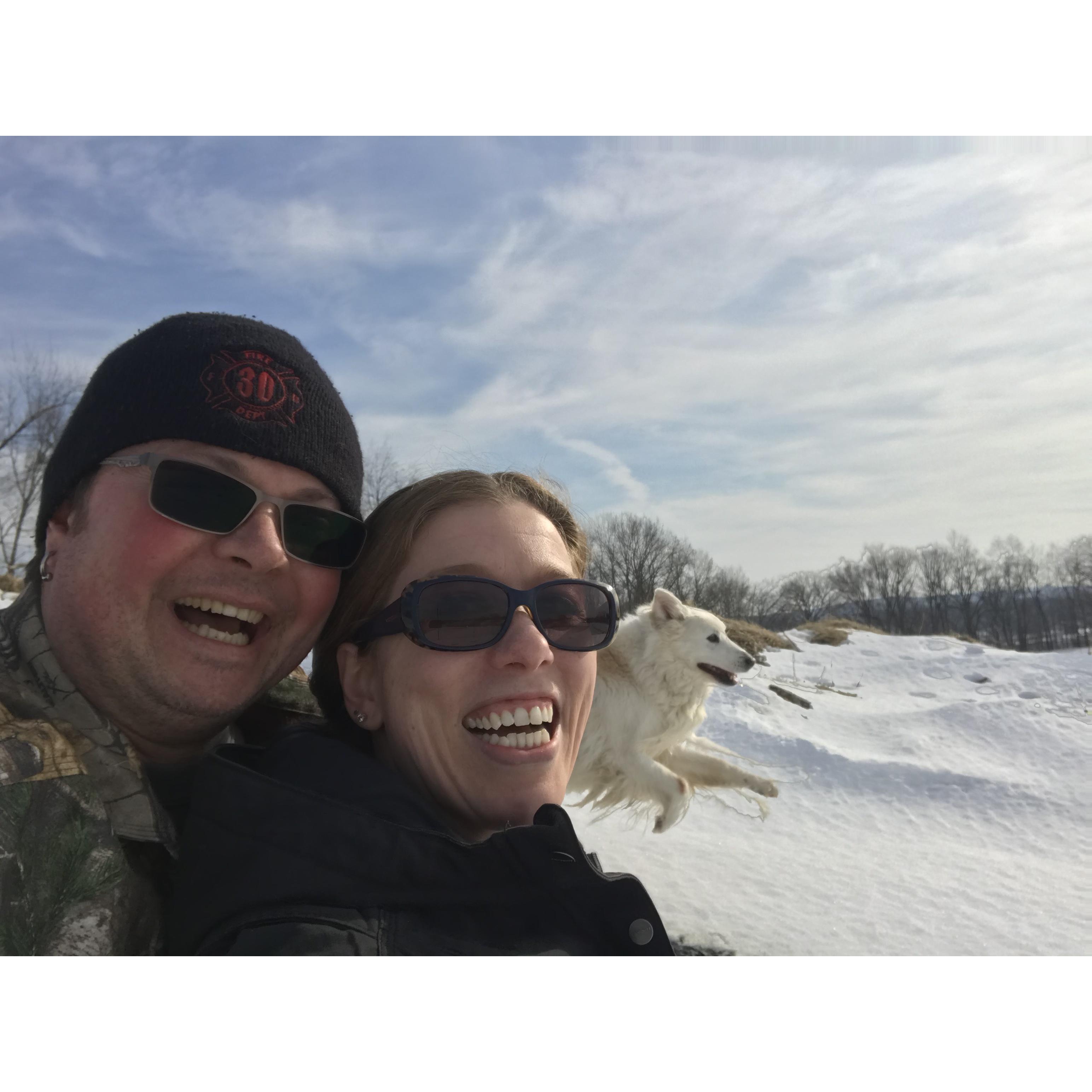 A pic from actively sledding down the near by hill.