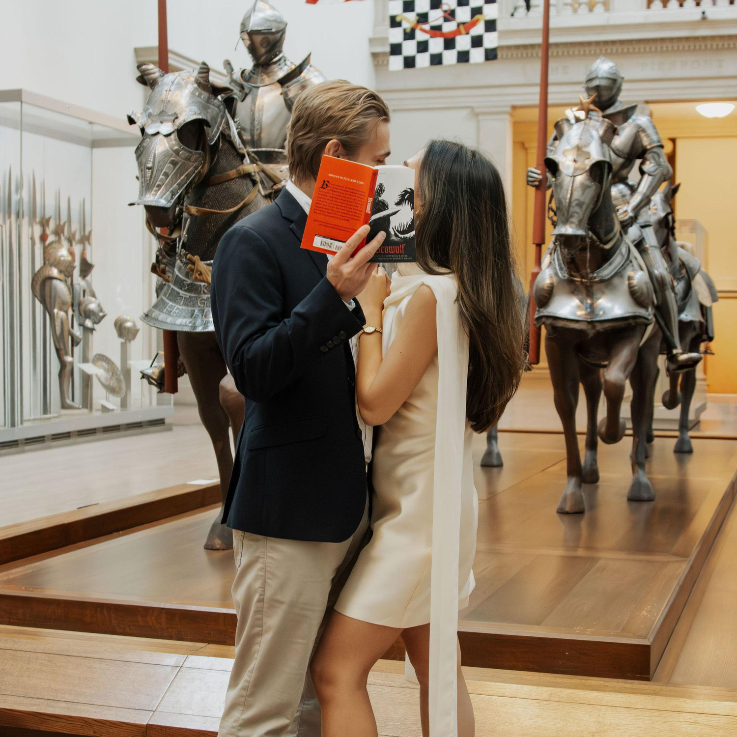 My literal knight in shining armor <3 His fave section of the Met lol.