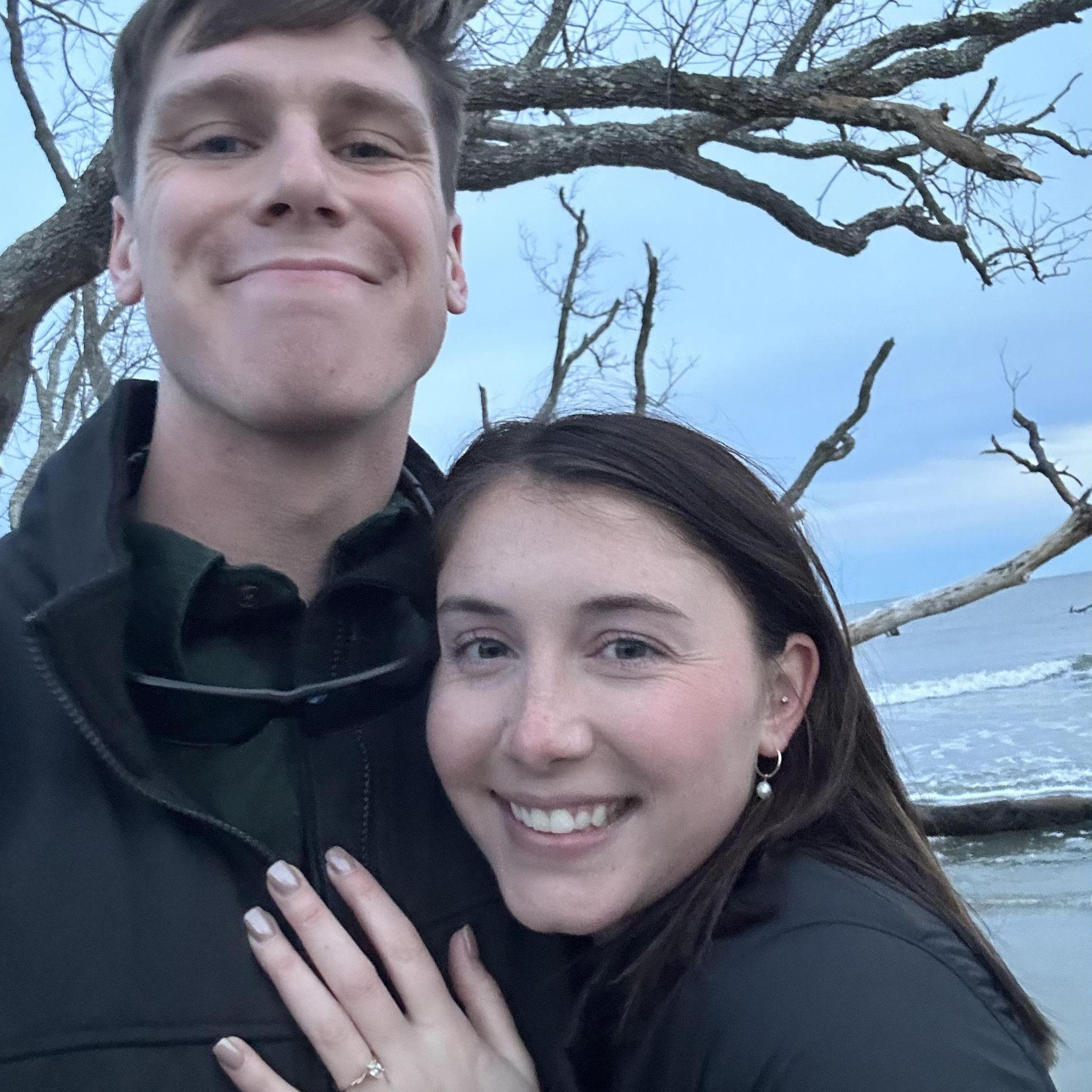 Right after THE engagement at Hunting Island State Park!