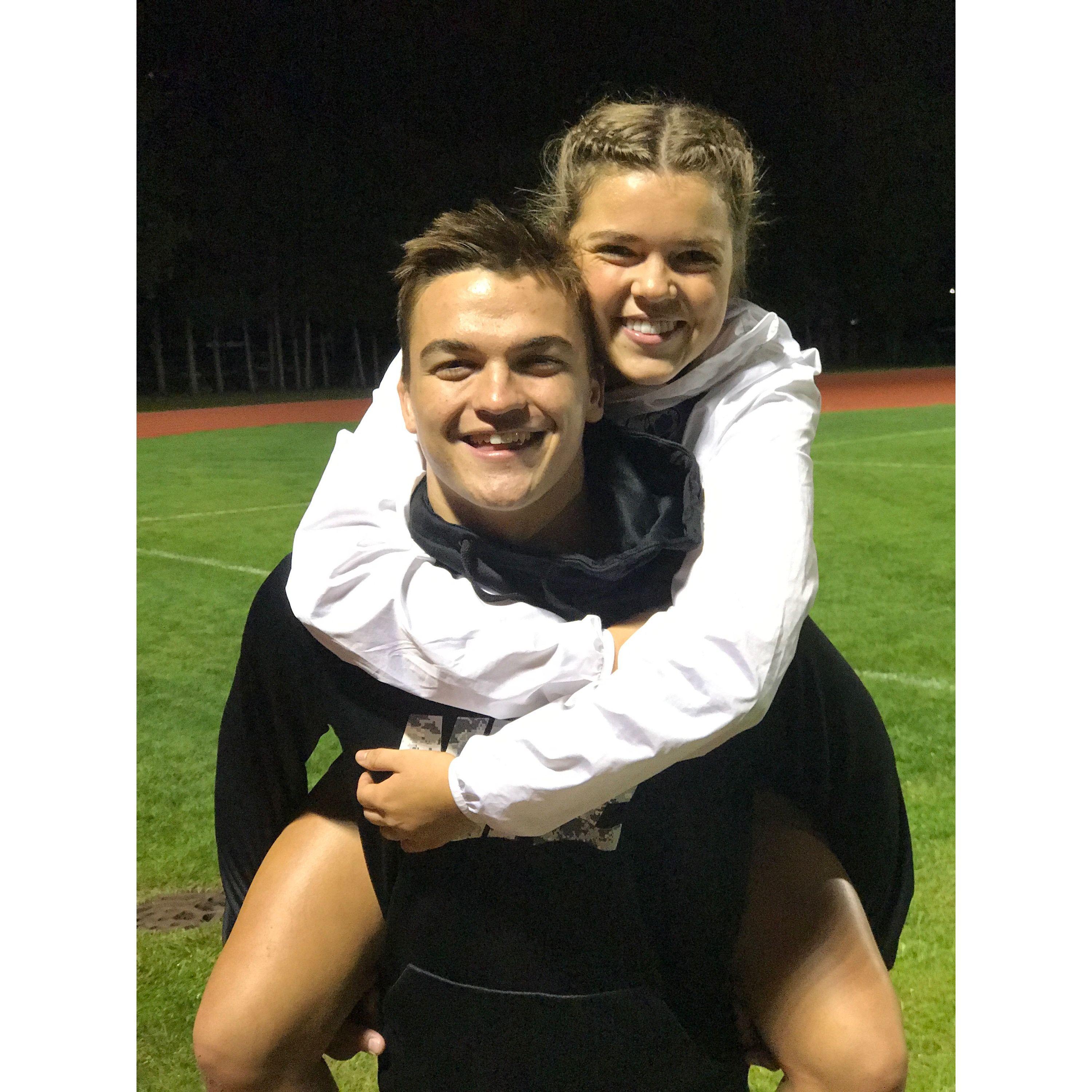 Reilly's senior year of soccer - 2018