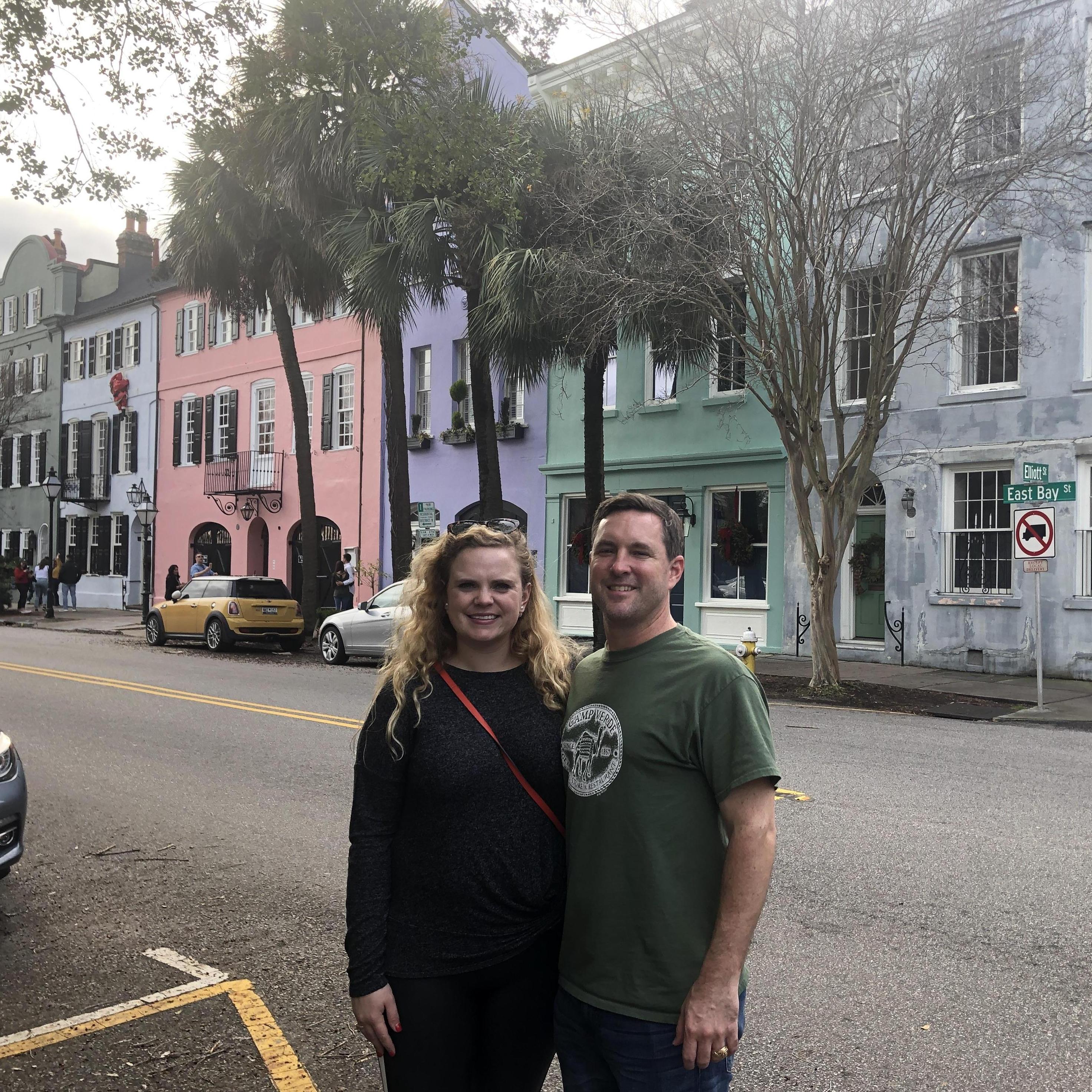 Rainbow Row in Charleston, SC