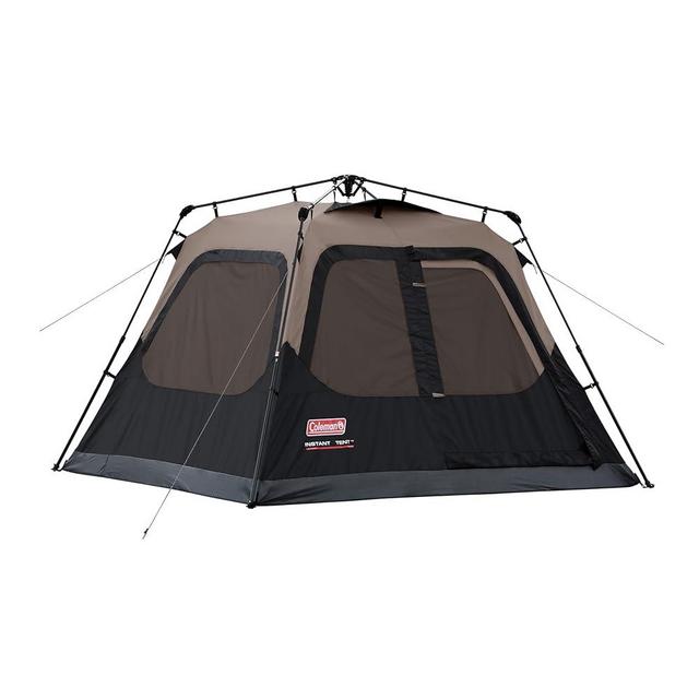 Coleman Cabin Tent with 1-Minute Setup, 4/6/8/10 Person Instant Tent with Weatherproof Floor, Pre-Attached Poles, Air Vent, & Carry Bag