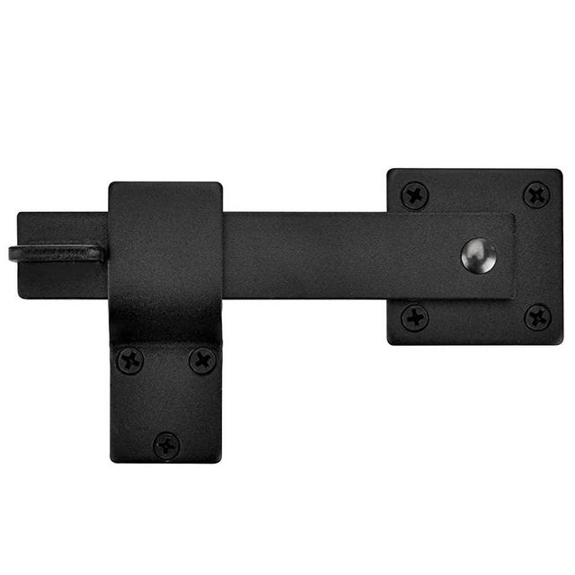 Homode Gate Flip Latch, Heavy Duty Black Double Gate Latch Lock for Barn Door, Fence, Cabin