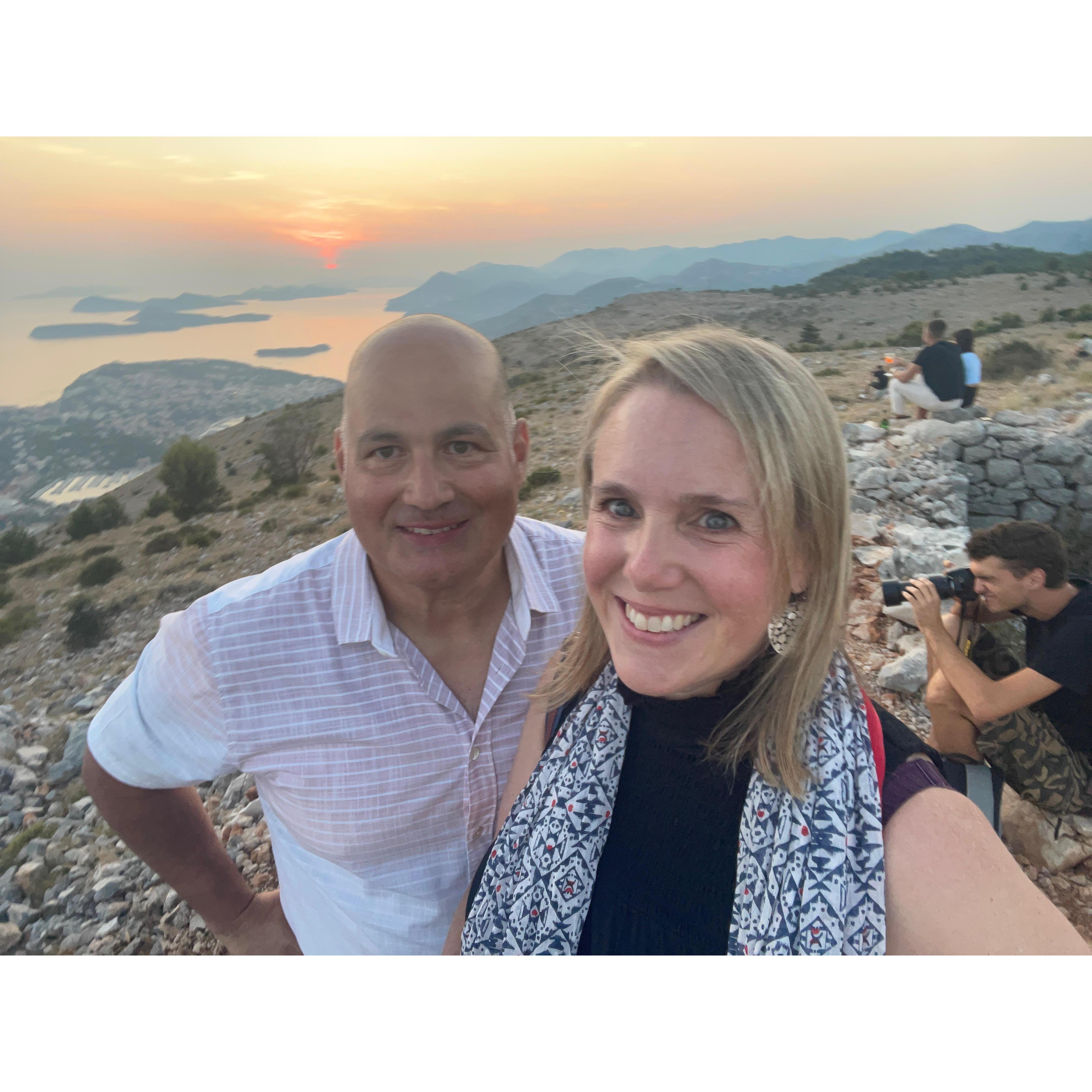 Sunset in Dubrovnik, Croatia