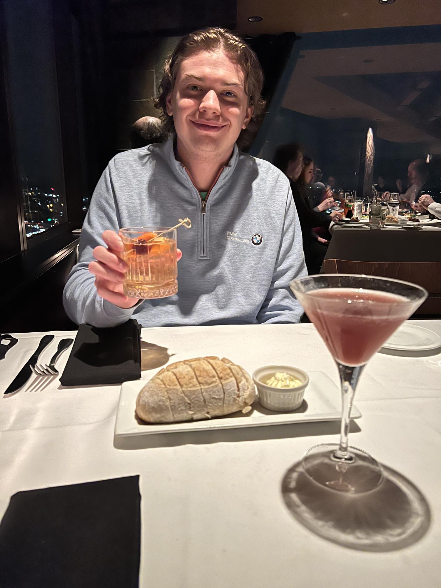 3rd Anniversary date at Portland City Grill courtesy of Matthew