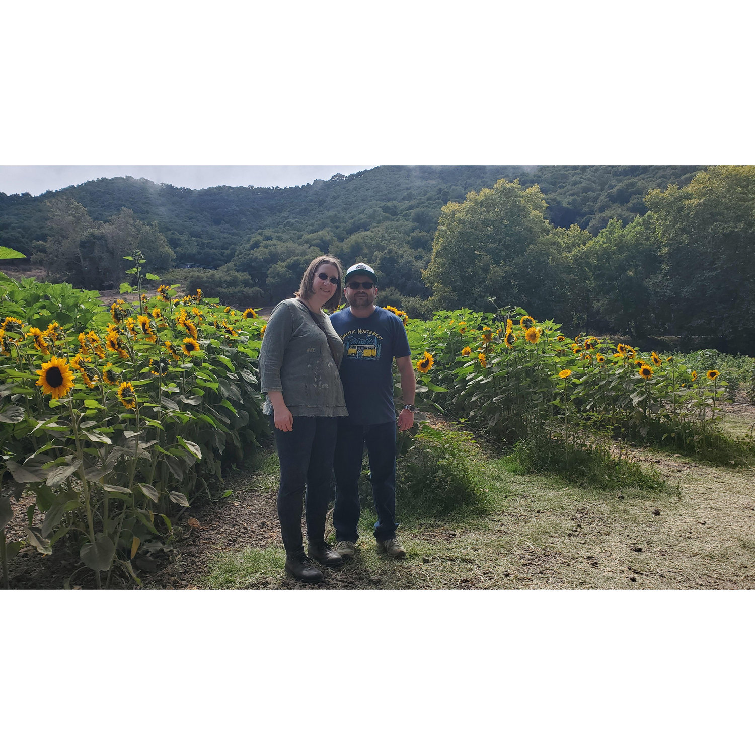 Picking flowers at Avila Valley Barn on our way home from our way home from our first trip together (to Solvang, CA).