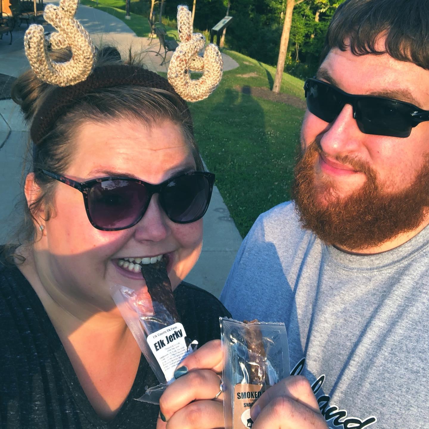 This was our first time visiting Elk County together.  Of course, Britt left with her very own pair of Elk Antlers.