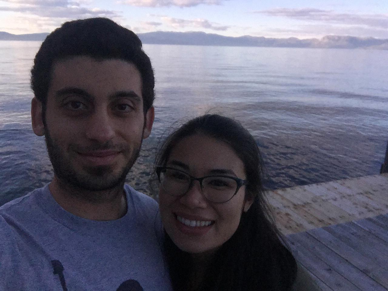 Camping trip in Lake Tahoe with friends.