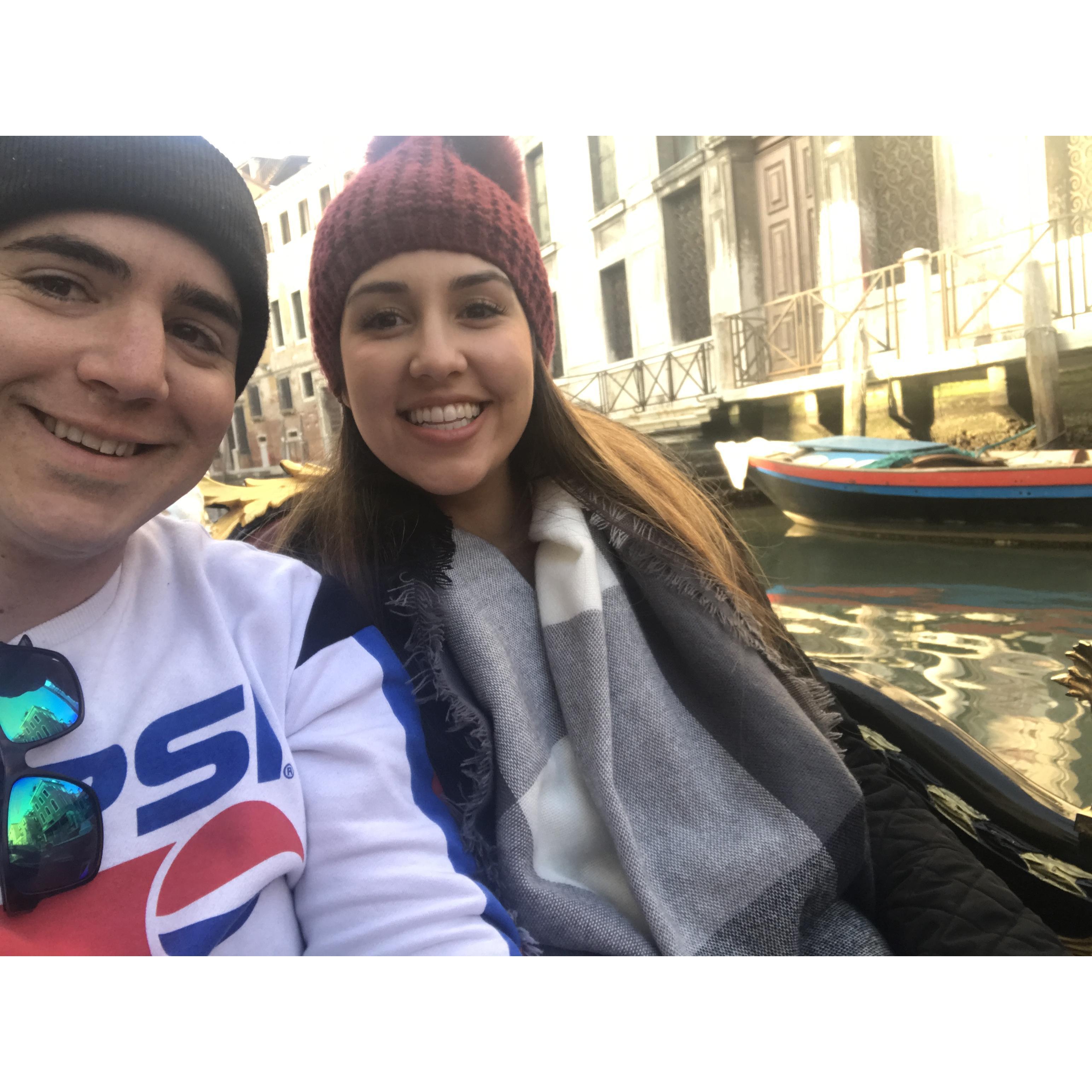 Gondola ride, Venice, Italia