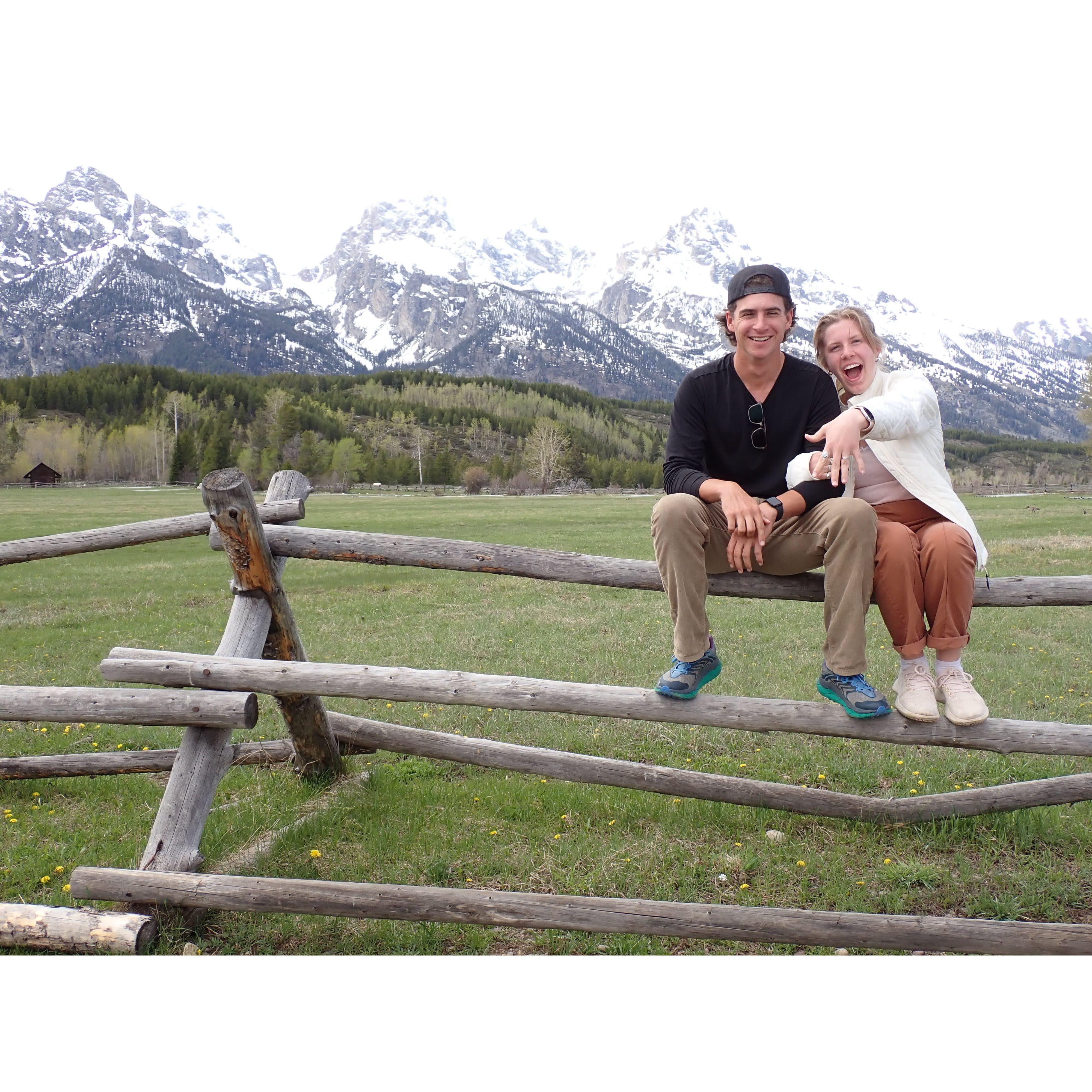 Chloe's favorite picture from the weekend in Wyoming