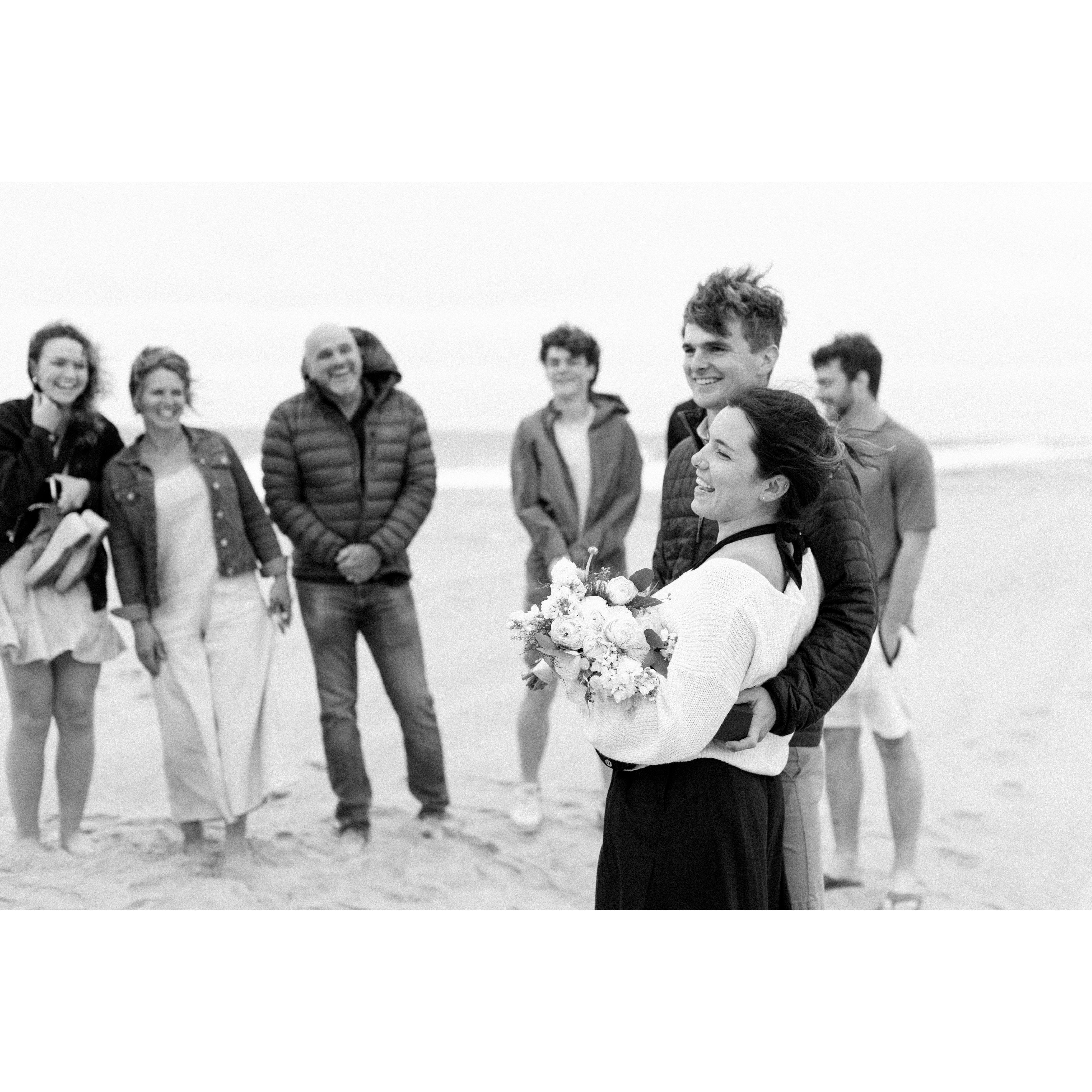 Family was there to celebrate with us!