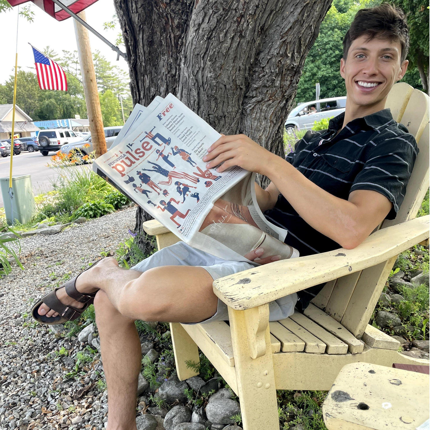 Relaxing on our 4th of July trip this year