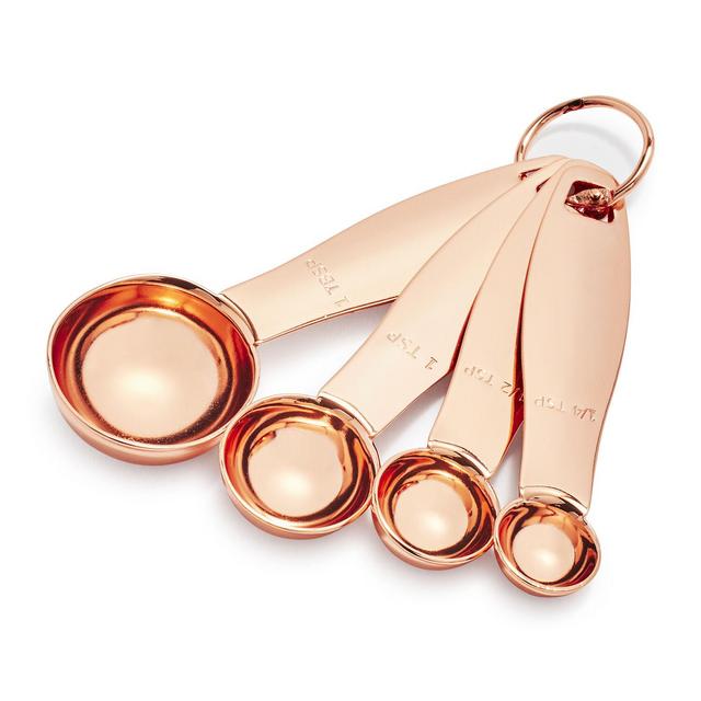 Copper Measuring Spoons, Set of 4